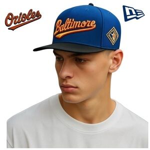 New Era Baltimore Orioles 25th Anniversary Stadium Patch Word Hat